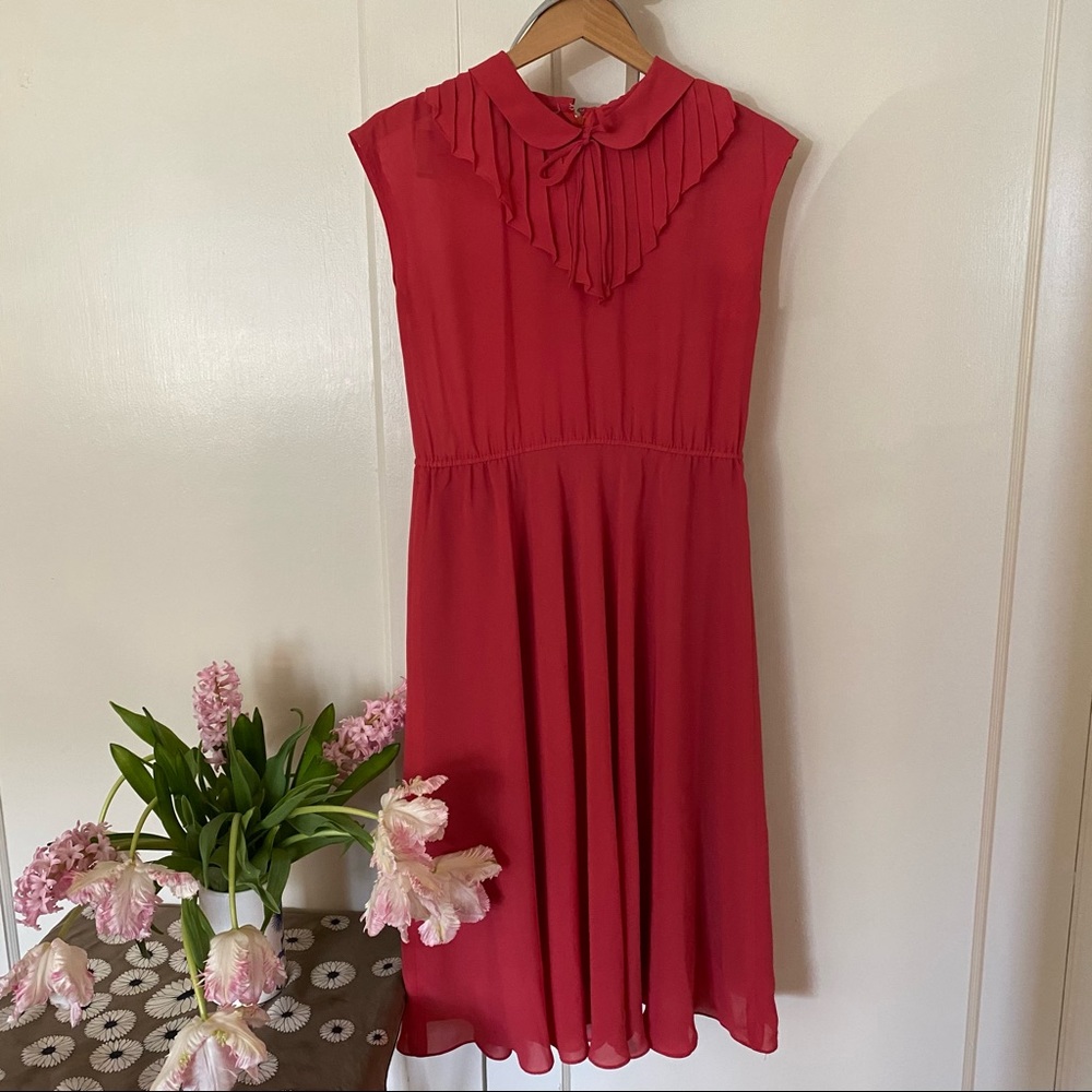 Authentic Vintage 1970’s Pink Swing Dress Size 12